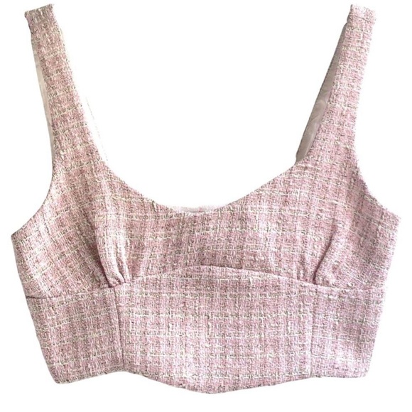 Zara Tops - ZARA TWEED TOP